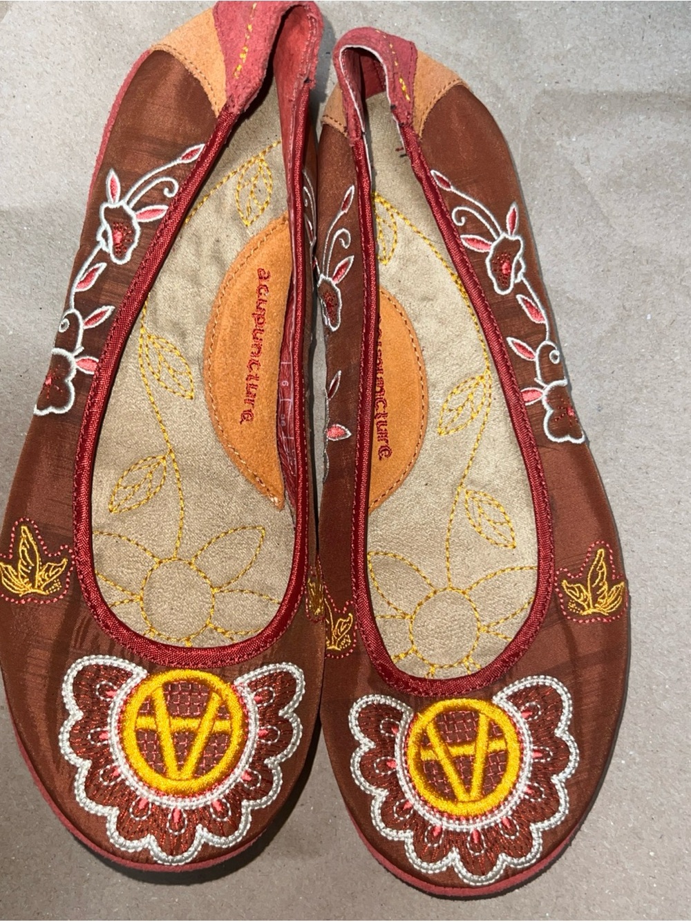 Acupuncture ballet flats